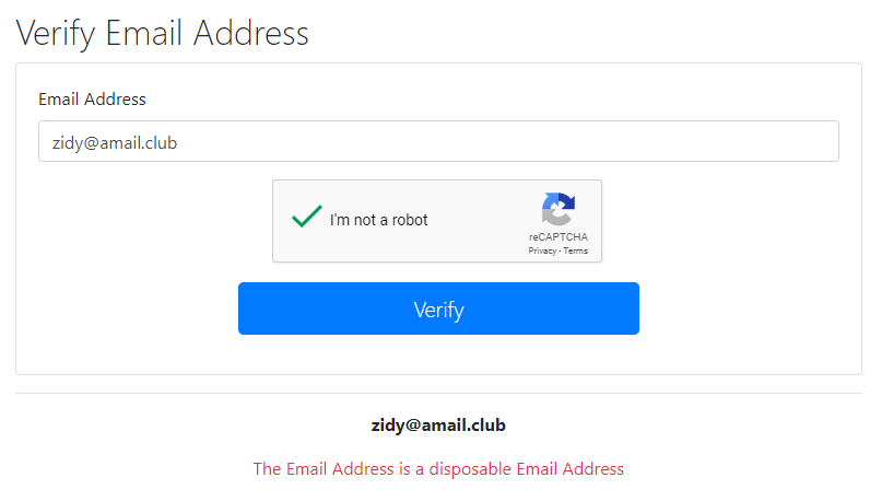 verify email account